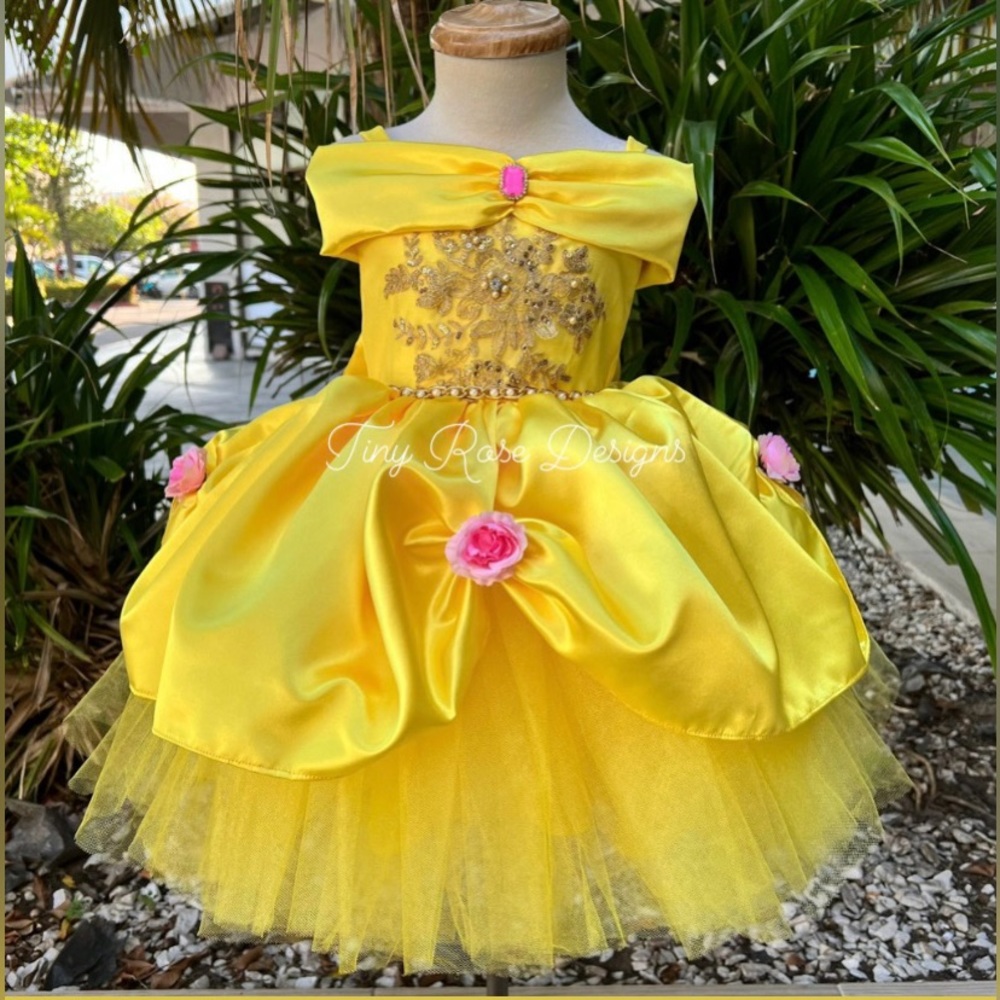 Belle Dress for girls size 3T Beauty and the Beast dress